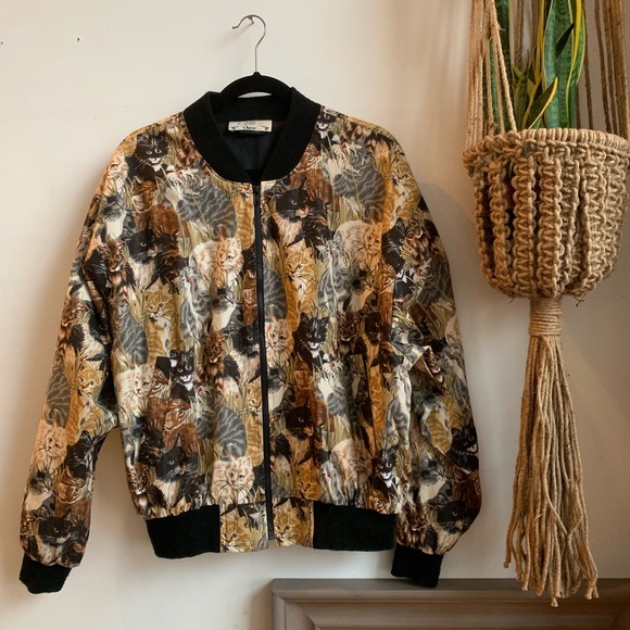 cat bomber jacket